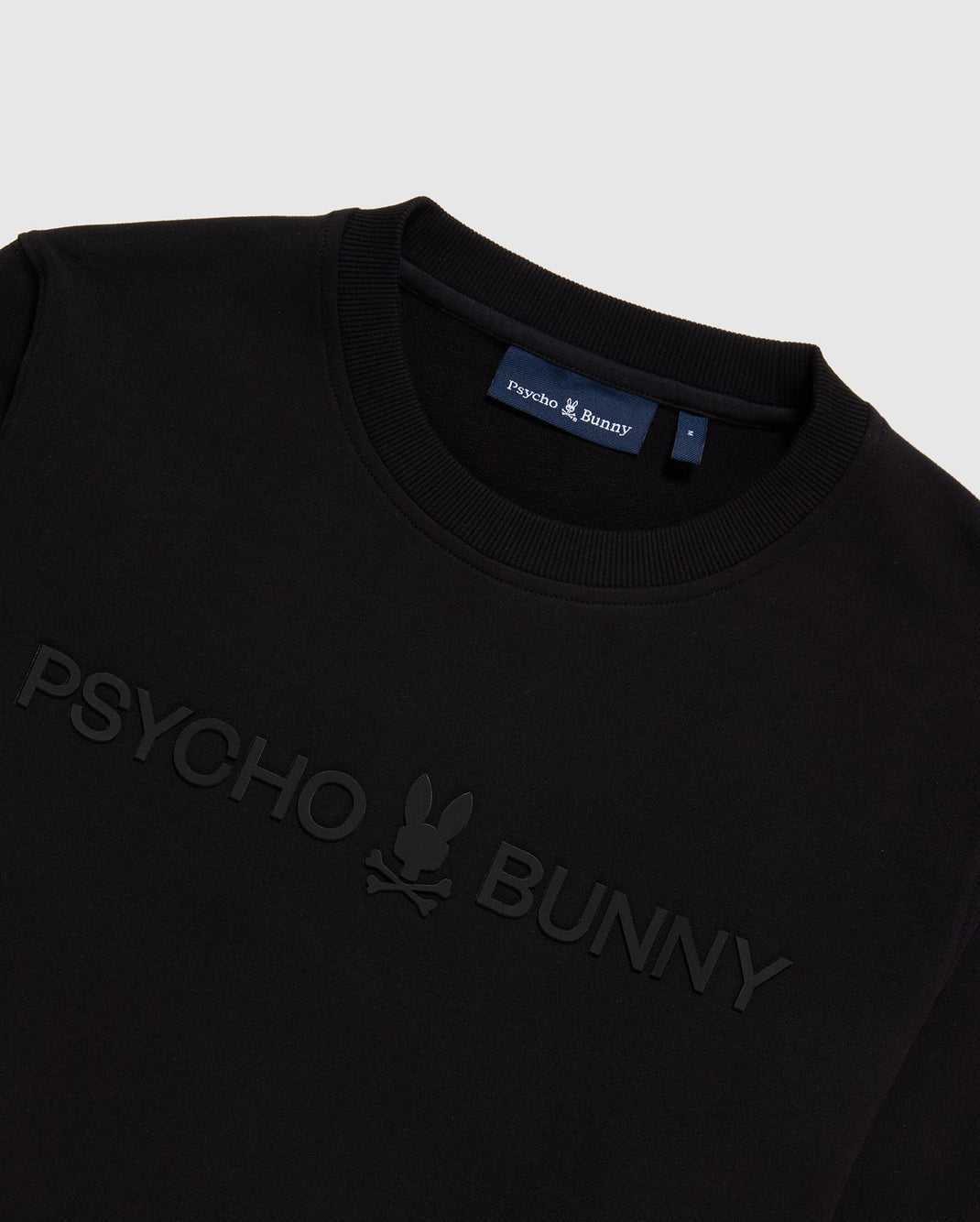 Sweats Psycho Bunny Maywood Crew Sweatshirt Noir Homme | WBQ-66909516